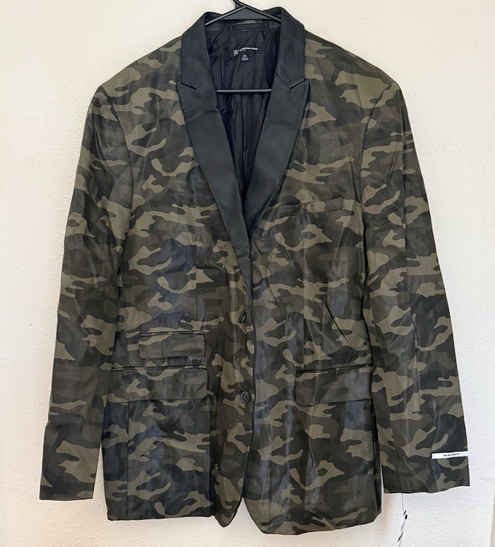 I.N.C. International Concepts Men's Slim-Fit Camouflage Blazer Size XXL